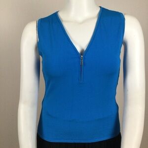 👛 2/$15 CYC XL Stretchy Knitted Tank Top 1/2 Zip